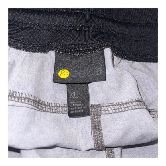 Zella Core Stretch Woven Shorts Men XL Dark Gray Marble Print Pull On Drawstring - Picture 6 of 10